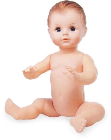 Petitcollin Badepuppe 50 cm mit braunen Augen