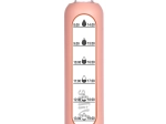Glaswasserflasche mit Silikonhülle lachsfarben 1 l