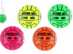 Mini-Wasserball 14 cm im Netz – 4 Neonfarben