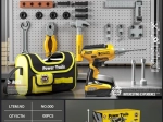 Majster Set mit Tasche und Interaktiver Bohrmaschine für Kinder