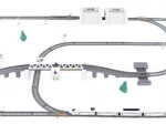 Batteriebetriebene Eisenbahnstrecke - 9 Meter