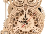 3D Holzmechanisches Puzzle Eulenuhr