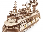 UGEARS 3D mechanisches Holzpuzzle Forschungsschiff