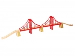 Bigjigs Rail doppelte Holz-Eisenbahnbrücke