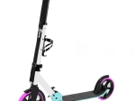 Klappbarer Scooter weiß‑rosa‑blau mit Tragegurt