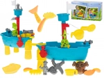 Piratenschiff-Spieltisch mit Sandkasten