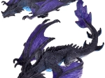 Lila Drache mit beweglichem Kiefer – realistische Figur für Kinder