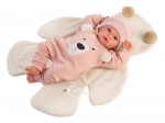 Llorens New Born realistische Babypuppe mit Geräuschen, weicher Stoffkörper, 36 cm