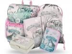 Schulset BAAGL Safari: Ergonomische Schultasche, Federmäppchen, Beutel, Mappen, Box