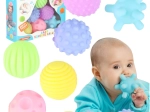 Sensorische weiche Bälle für Babys, Set mit 6 Stück