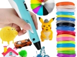 Woopie 3D‑Stift für Kinder mit LED‑Display – Kreativset