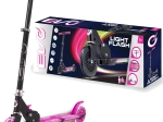 EVO Kinder-Klapproller Light Flash mit LED-Trittbrett – rosa