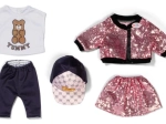 Baby born glitzerndes Outfit-Set für 43-cm-Puppen – rosa Rock und Paillettenjacke