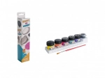 Acrylfarben-Set für Steine mit Pinsel