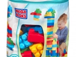 Mega Bloks großer Beutel mit Bausteinen – blau (80 Teile)