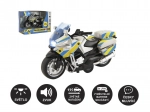Polizeimotorrad 12 cm mit Licht und Sound, tschechisch sprechend