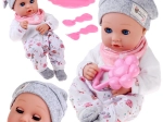 Babypuppe 32 cm mit beweglichen Lidern und Fütter-Set