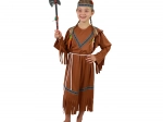 Kinder-Karnevalskostüm Indianerin mit Stirnband, Größe M
