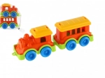 Bunter Kunststoffzug mit Waggon für Kinder