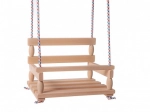 Holzschaukel für Wohnung und Garten, natur 38 × 30 cm, Tragkraft 80 kg