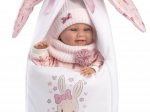 Llorens New Born Mädchen – realistische Babypuppe mit Ganzvinylkörper 40 cm