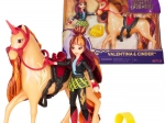 Unicorn Academy Valentina und Cinder – Mädchenfigur und Einhorn mit Zubehör