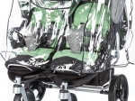 Universelle Regenhülle für Zwillingskinderwagen CHIPOLINO