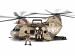 Hubschrauber mit Figuren und Effekten 50 cm