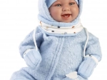 Realistische Babypuppe mit Geräuschen und weichem Stoffkörper 44 cm