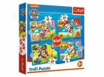 Puzzle 4v1 Paw Patrol Laufende Hunde
