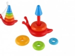 Bunte stapelbare Pyramide für Kinder