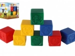 Bunte Plastikwürfel für Kinder mit Tieren, Set mit 8 Stück