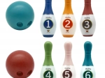 Bunte Kinder-Kegel mit Zahlen WOOPIE