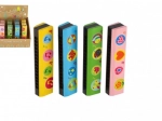 Holzharmonika zum Hineinblasen für Kinder 13 cm – mehrere Farben