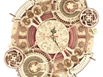 RoboTime 3D-Holzbausatz für eine mechanische Uhr mit Kalender