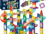 Woopie magnetische 3D-Bausteine – edukative Murmelbahn, 105 Teile
