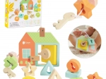 Classic World Montessori Holzfädelspiel Schlüssel und Türen 11 Stk.