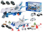 Polizei-Transportflugzeug mit 6 Autos