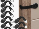 Schrank-Sicherheitsverschlüsse 10er-Set Schwarz