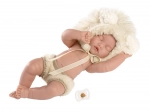 Llorens neugeborenes realistisches Baby - schlafendes Mädchen mit Ganzkörper-Vinylkörper - 31 cm