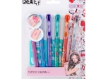 Tattoo-Set mit duftenden Gelstiften und Schablonen