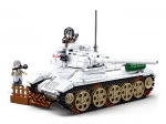Sluban Schlacht um Budapest – weißer Panzer T‑34/85 Baukasten
