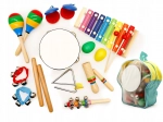 Musikset mit 10 Kinderinstrumenten mit Rucksack ECOTOYS