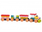 Holzzug CUBIKA mit drei Waggons - Holzpuzzle, 35 Teile