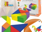 Holz-Tangram VIGA mit Karten – Lern-Puzzle aus FSC-Holz