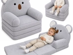 Ausklappbarer Kinder-Sessel 2in1 Koala, grau