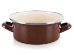 Emaille-Topf Brown 20,5 cm, 2,2 l
