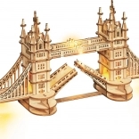 Holz-3D-Puzzle Tower Bridge mit LED-Beleuchtung