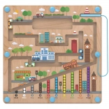 Magnetisches Holz-Spielbrett City