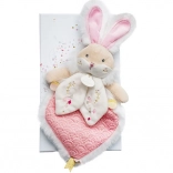 Doudou Geschenkset rosa Freund Häschen